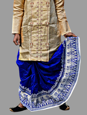 AMIT ONLINE Stylish Mour Puccha Printed Men Dhoti