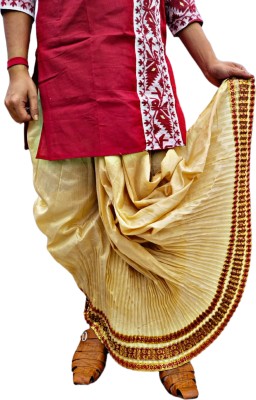 GOURI COLLECTIONS Ready To Wear Premium Quality Pant System Mayur Puchha Embellished Men Dhoti