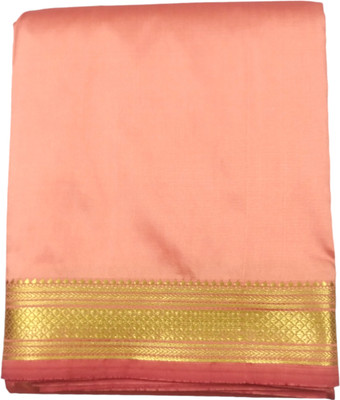 KIRAN SILK Traditional Fancy 4 Meter Men Paithni Silk Dhoti ( Champa ) Woven Men Dhoti