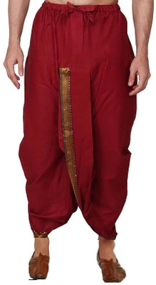 Shomyra Creation Ready made Silk Dhoti for men, Ready to wear Dhoti, Free Size Solid Men Dhoti