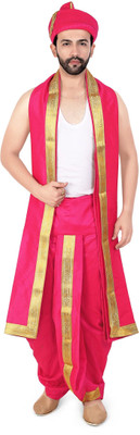 PRIYAKANT SAFAWALA RANI PUNERI 40 DHOTI SET Solid Men Dhoti