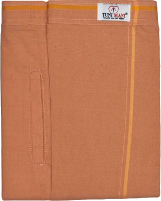 TUNI MANI PRESIDENT Velcro Pocket Dhoti Solid Men Dhoti