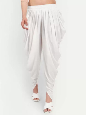 SSR FASHION Stylish/Loose Fit Women's Solid Rayon Fabric Dhoti Pant/Patiala/Harem Pant Solid Women Dhoti