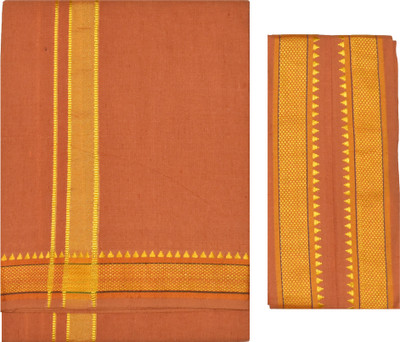 TUNI MANI Padi Pettu Dhoti Single / 2.0meter With Towel Solid Men Dhoti