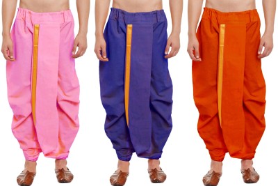 DIAMOND CLUSTER Readymade dhoti for men pack of 3 combo Self Design Men Dhoti