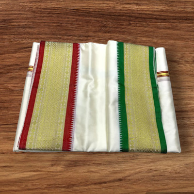 Ishrattextile Ganga jamuna dhoti Woven Men Dhoti