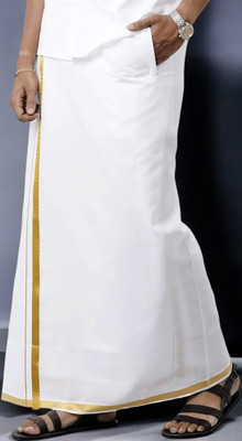 TUNI MANI SPL Velcro Pocket Vesti Solid Men Dhoti