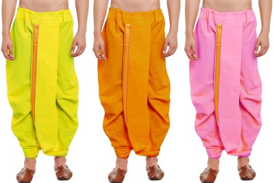 DIAMOND CLUSTER Readymade dhoti for men pack of 3 combo Self Design Men Dhoti