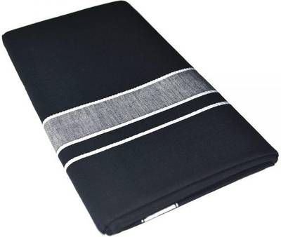 KITEX Solid Black Lungi