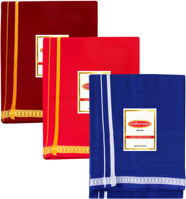 sudharsana PTX Dhotis Solid Men Dhoti
