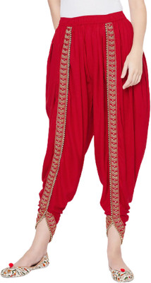 Cut Style Clothing Women's Rayon Solid Dhoti Free Size (28 Till 36) Pack of 1 Self Design Women Dhoti