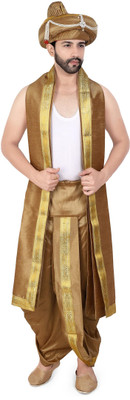 PRIYAKANT SAFAWALA GOLDEN PESHWAI 40 DHOTI SET Solid Men Dhoti