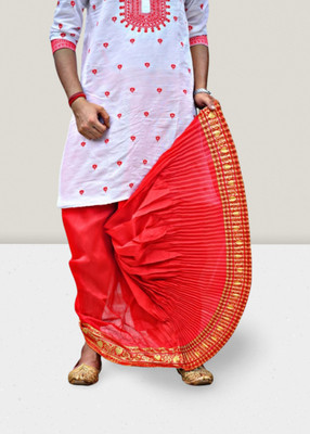 GOURI COLLECTIONS Ready To Wear Premium Quality Pant System Mayur Puchha Embellished Men Dhoti