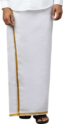 Ramraj Cotton RAMRAJ trending cotton solid adjustable dhoti for men Solid Men Dhoti