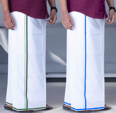 TUNI MANI Luxury Cotton Striped Men Dhoti