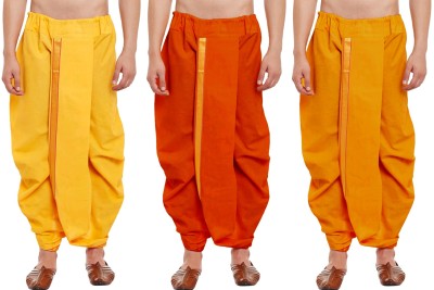 DIAMOND CLUSTER Readymade dhoti for men pack of 3 combo Self Design Men Dhoti