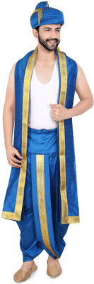 PRIYAKANT SAFAWALA SKY BLUE PUNERI 40 DHOTI SET Solid Men Dhoti