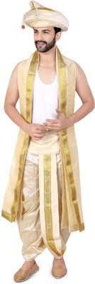 PRIYAKANT SAFAWALA OFF WHITE PESHWAI 40 DHOTI SET Solid Men Dhoti
