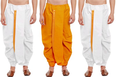 DIAMOND CLUSTER Readymade dhoti for men pack of 3 combo Self Design Men Dhoti