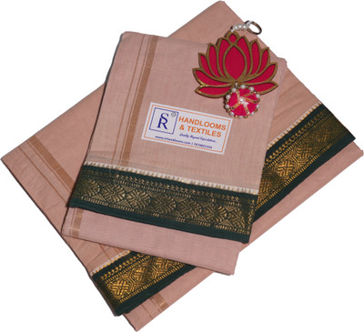 SR Handlooms And Textiles Woven Men Dhoti
