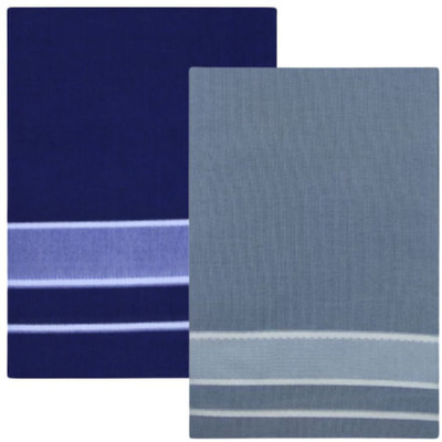 Priyam Multicolor Lungis (Mundus) Dhotis for Men Blue & Grey (Free Size Veshti) Solid Men Dhoti