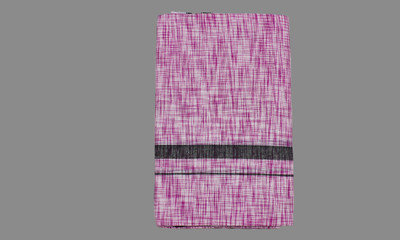 SAC SHREE APARAJEET CREATIONS Premium quality Men's Pink Khadi print Khadi cotton lungi Self Design, Solid, Striped Men Dhoti
