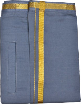 TUNI MANI Velcro, Pocket Single Solid Men Dhoti