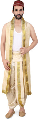 PRIYAKANT SAFAWALA Men Dhoti Dupatta Set