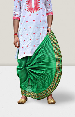 GOURI COLLECTIONS Ready To Wear Premium Quality Pant System Mayur Puchha Embellished Men Dhoti