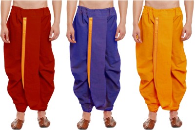 DIAMOND CLUSTER Readymade dhoti for men pack of 3 combo Self Design Men Dhoti