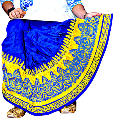 GOURI COLLECTIONS Ready To Wear Pant System PRINTED MAYUR PUCHHA DHOTI For Solid Men Dhoti