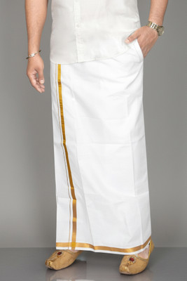 TUNI MANI SL Welcro Pocket Vesti Solid Men Dhoti