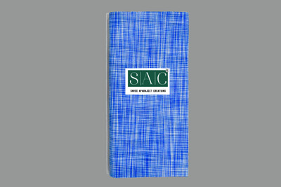 SAC SHREE APARAJEET CREATIONS Premium quality Men's Blue Khadi print Khadi cotton lungi Self Design, Solid, Striped Men Dhoti
