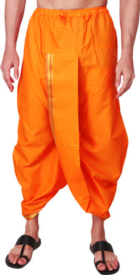 RAMESHWARAM FABRICS Dhoti for Men - Readymade - Silk Dhoti Pant - Suitable with Kurta Men Dhoti