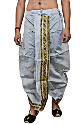 Sumit online solid Self Design Men Dhoti