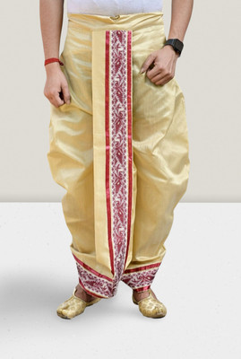 GOURI COLLECTIONS Ready To Wear Premium Quality Pant System Mayur Puchha Embellished Men Dhoti