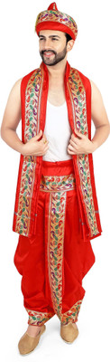 PRIYAKANT SAFAWALA Men Dhoti Dupatta Set