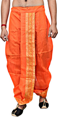 Sumit online solid Self Design Men Dhoti