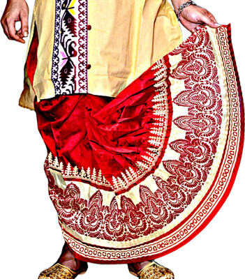 GOURI COLLECTIONS Ready To Wear Pant System PRINTED MAYUR PUCHHA Printed Men Dhoti