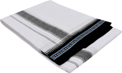 RETRO Fancy Border 2.00x1.28 Meter Solid Men Dhoti