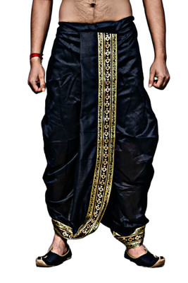 Sumit online solid Self Design Men Dhoti