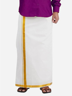 NANDAVAN Self Design Men Dhoti