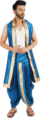 PRIYAKANT SAFAWALA MORPIECE ANMOL DHOTI SET Solid Men Dhoti