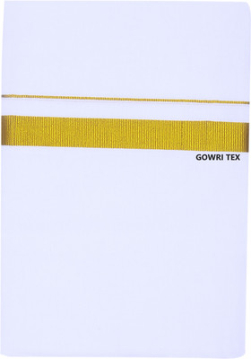 GOWRI TEX Woven White Lungi