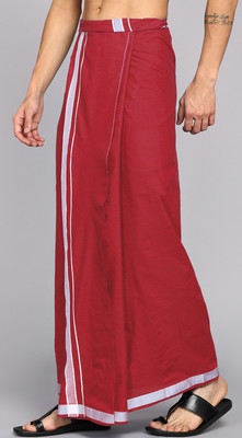 Feather Green Checkered Men Dhoti