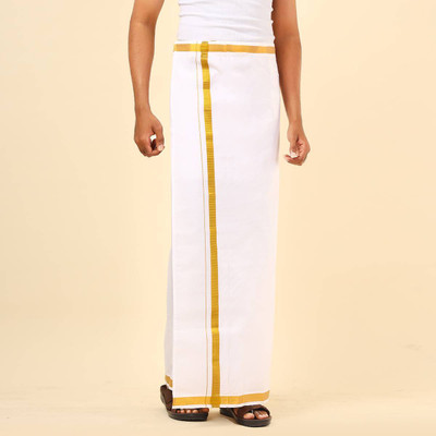 GREEN TEE men solid dhoti Solid Men Dhoti