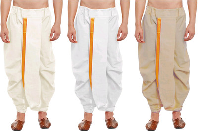 DIAMOND CLUSTER Readymade dhoti for men pack of 3 combo Self Design Men Dhoti