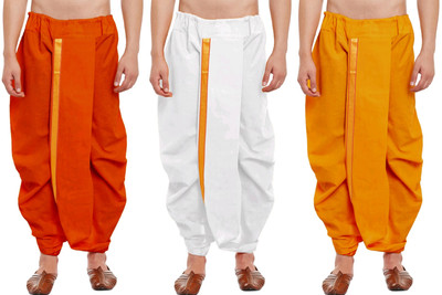 DIAMOND CLUSTER Readymade dhoti for men pack of 3 combo Self Design Men Dhoti