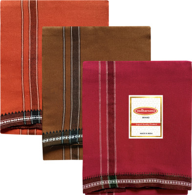sudharsana Solid Men Dhoti