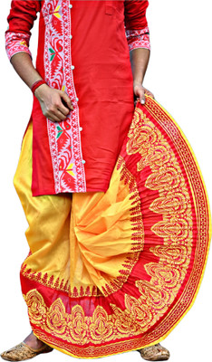 GOURI COLLECTIONS Ready To Wear Pant System PRINTED MAYUR PUCHHA Embellished Men Dhoti